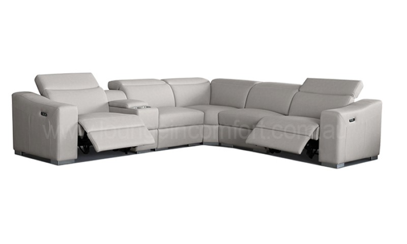 ACCENT KING SIZE CORNER LOUNGE IN FABRIC (BRAND NEW)